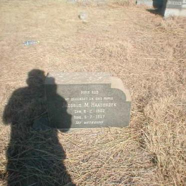 HAASBROEK Jacobus M. 1802-1957