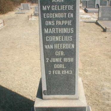 HEERDEN Marthinus Cornelius, van 1898-1943