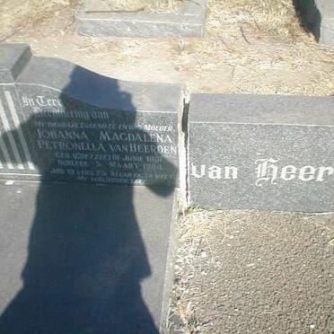 HEERDEN Johanna Magdalina Petronella, van, geb. COETZEE 1881-1954