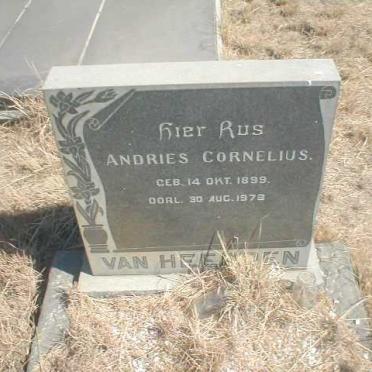 HEERDEN Andries Cornelius, van 1899-1978