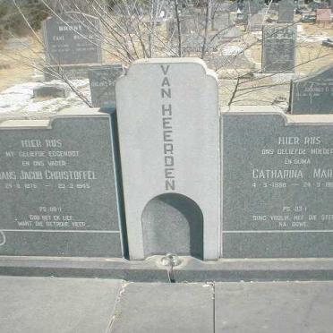 HEERDEN Frans Jacob Christoffel, van 1876-1945 &amp; Catharina Maria 1888-19?4