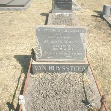 HUYSSTEEN Johannes Petrus, van 1946-1965