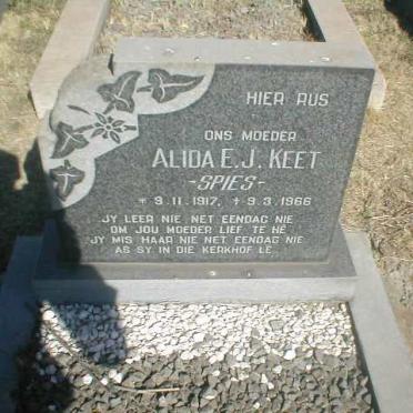 KEET Alida E.J. nee SPIES 1917-1966