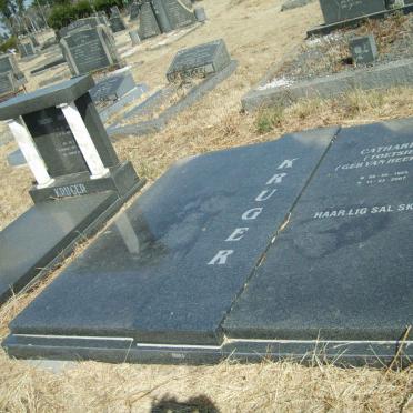 KRUGER Catharina nee VAN HEERDEN 1928-2007