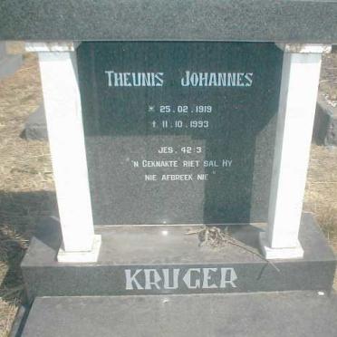 KRUGER Theunis Johannes 1919-1993