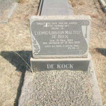 KOCK Ludwig von Maltitz, de 1895-1958