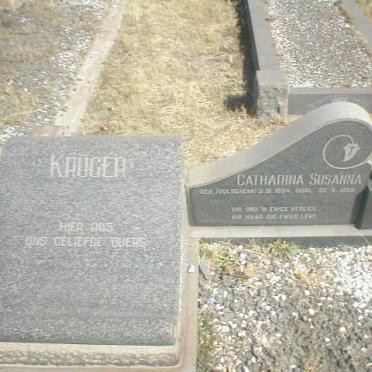 KRÜGER Catharina Susanna nee VOLSCHENK 1894-1952