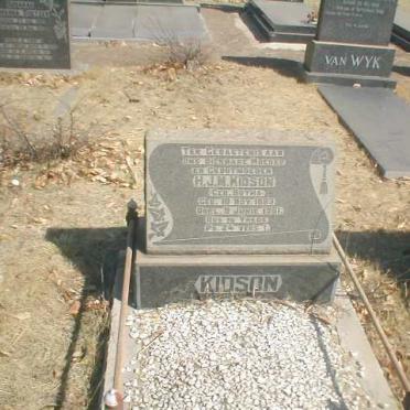 KIDSON H.J.M. geb. BOTHA 1883-1961