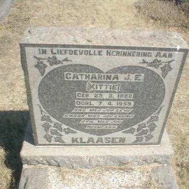 KLAASEN Catharina J E 1888-1959