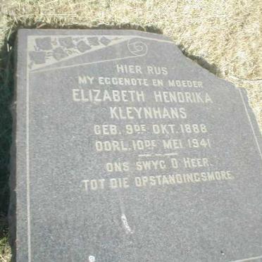 KLEYNHANS Elizabeth Hendrika 1888-1941