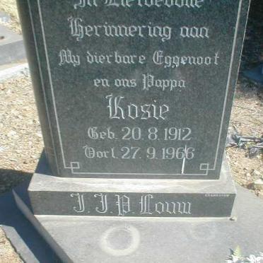 LOUW Kosie 1912-1966