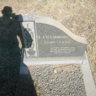 LOMBARD M.J.M. 1892-1972