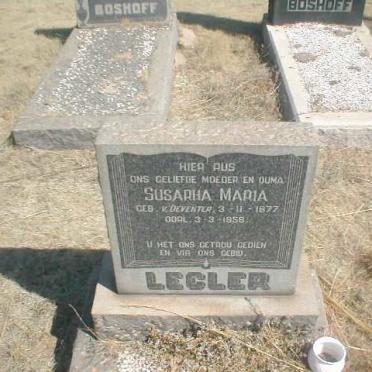 LEGLER Susarha Maria nee VAN DEVENTER 1877-1958