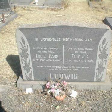 LUDWIG Louis Hans 1903-1967 &amp; Ellie J.C. 1912-1988