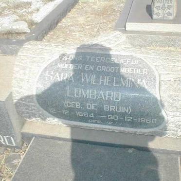 LOMBARD Sara Wilhelmina geb. DE BRUIN 1894-1968