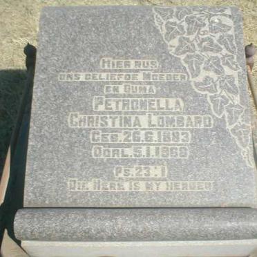 LOMBARD Petronella Christina 1883-1968