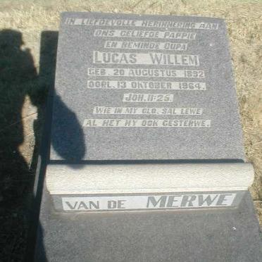 MERWE Lucas Willem, van de 1892-1964