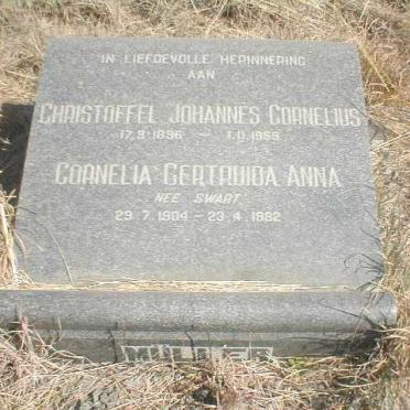 MULLER Christoffel Johannes Cornelius 1896-1959 &amp; Cornelia Gertruida Anna SWART 1904-1982