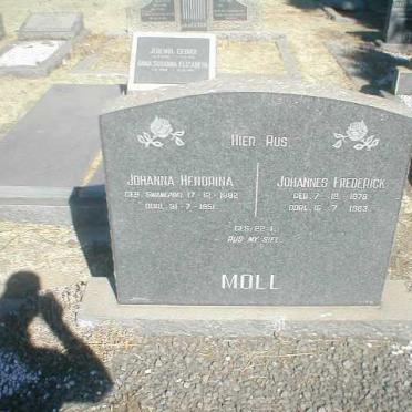 MOLL Johannes Frederick 1879-1963 &amp; Johanna Hendrina 1882-1951