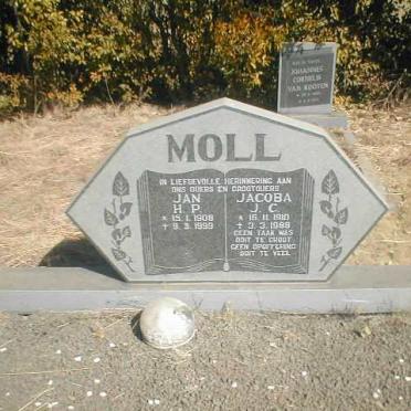 MOLL Jan H. P. 1908-1999 &amp; Jacoba J. C. 1910-1988