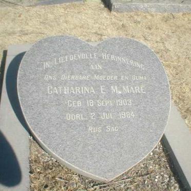 MARÉ Catharina E.M. 1903-1984