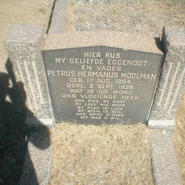 MOOLMAN Petrus Hermanus 1894-1938