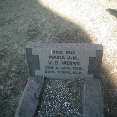 MERWE Maria J.M., v.d. 1916-1918
