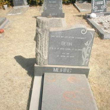 MEIRING Deon 1931-1969