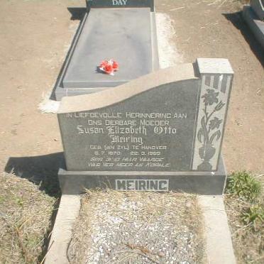 MEIRING Susan Elizabeth Otto geb. VAN ZYL 1870-1959