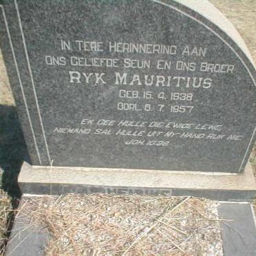 MEIRING Ryk Mauritius 1938-1957