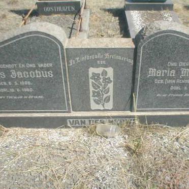 MERWE Petrus Jacobus, van der 1886-1960 &amp; Maria Magdalena VAN RENSBURG 1892-1984