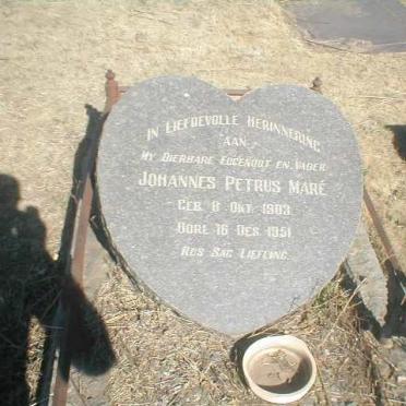 MARÉ Johannes Petrus 1903-1951