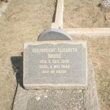 NAUDÉ Gertbrecht Elizabeth 1876-1944