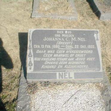 NEL Johanna C.M. nee BREEDT 1880-1922