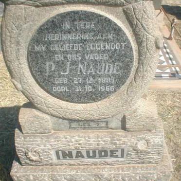 NAUDE P J  1887-1966