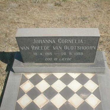 OUDTSHOORN Johanna Cornelia, van Rheede van 1915-1959