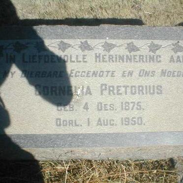 PRETORIUS Cornelia 1875-1950