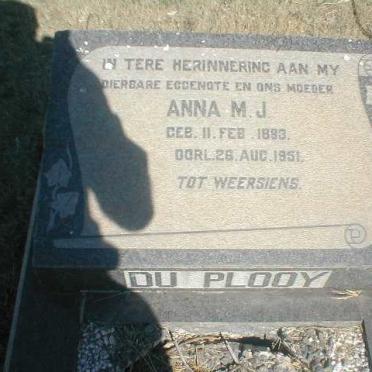 PLOOY Anna M.J., du 1893-1951
