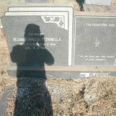 PLESSIS Helena Cornelia Petronella, du nee V.D.MERWE 1888-1968