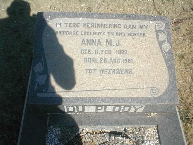 PLOOY Anna M.J., du 1893-1951