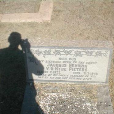 PIETERS Jacobus Hendrik v.d. Hyde 1933-1943