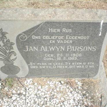 PARSONS Jan Alwyn 1906-1959