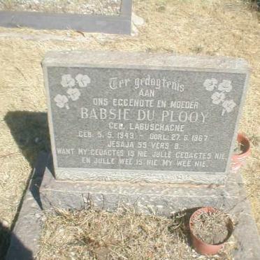 PLOOY Babsie, du nee LABUSCHAGNE 1943-1967