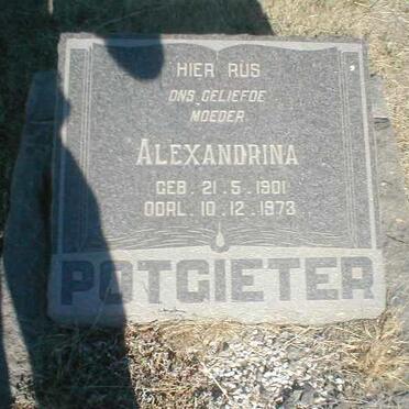 POTGIETER Alexandrina 1901-1973