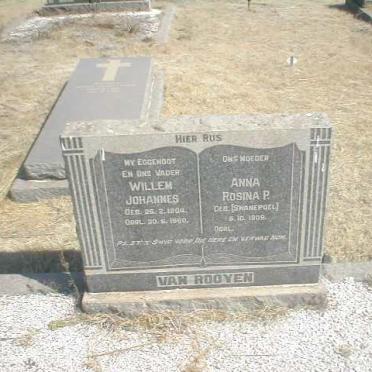 ROOYEN Willem Johannes, van 1904-1960 &amp; Anna Rosina P. SWANEPOEL 1909-