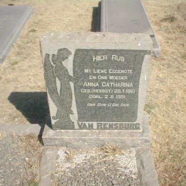 RENSBURG Anna Catharina, van nee HERBST 1910-1951
