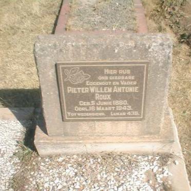 ROUX Pieter Willem Antonie 1880-1943