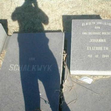 SCHALKWYK Johanna Elizabeth, van 1944-