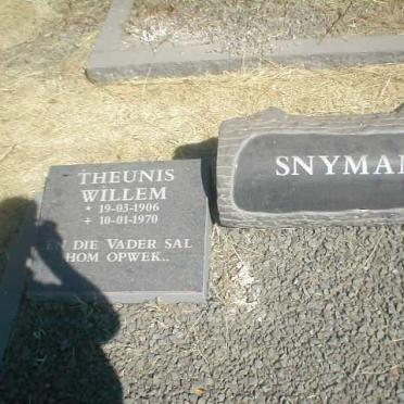 SNYMAN Theunis Willem 1906-1970