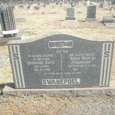 SWANEPOEL Johannes Jurie 1925-1958 &amp; Johan George Magdalena POTGIETER 1933-